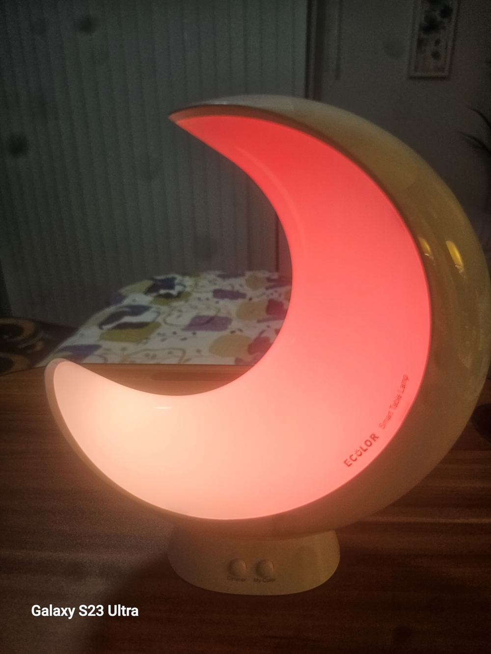 ECOLOR White Crescent Moon Accent Lamp